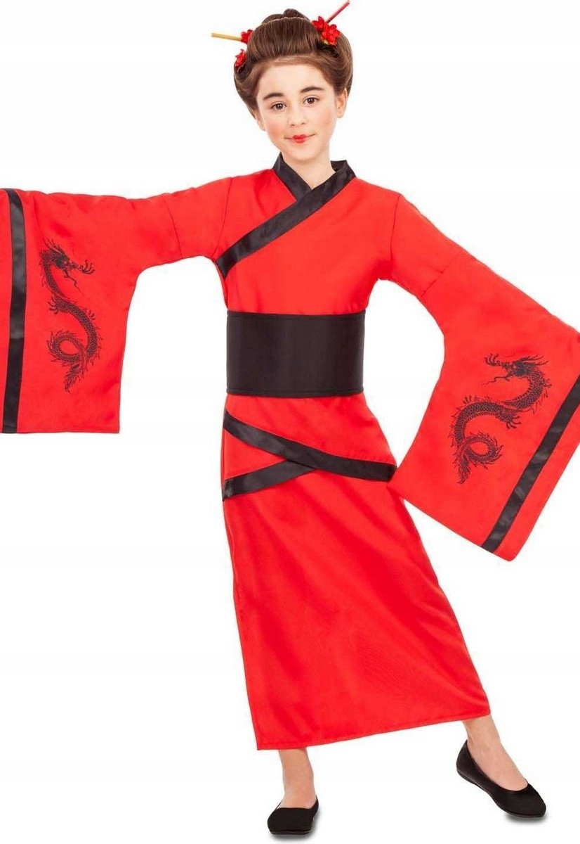Kostým pre dievča - Čínsky outfit Piercing Oriental Kimono 146