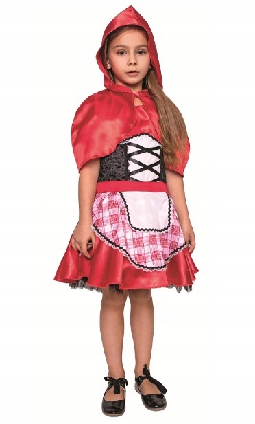 Kostým pre dievča - Godan Red Riding Hood kostým 120-130
