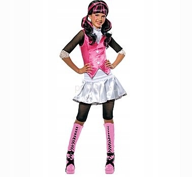 Kostým pre dievča - Dracuulaura outfit 116 cm s