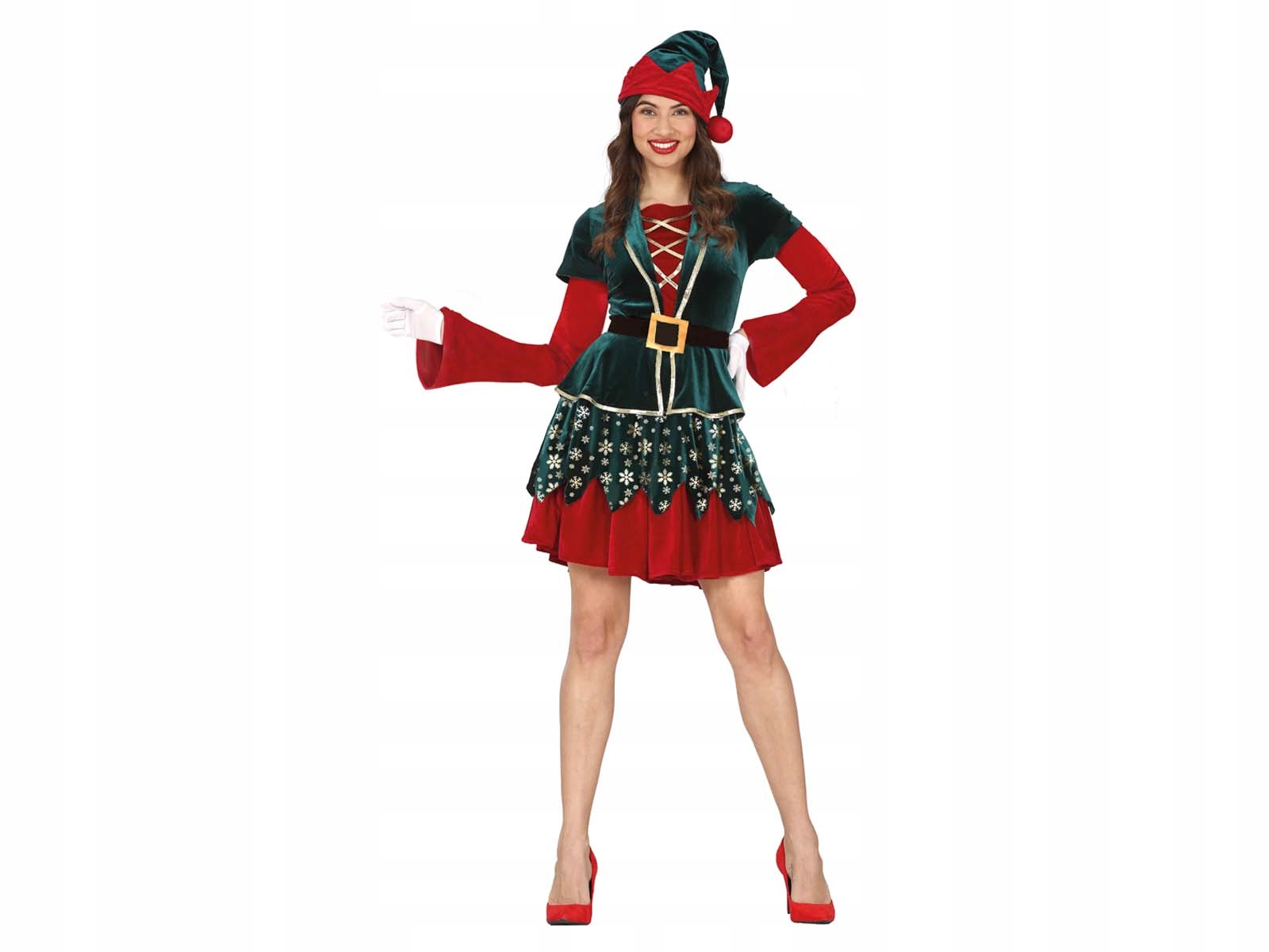 Kostým, maska - Elf Elf outfit s čiapkou 42-44 L pomocník Giirca