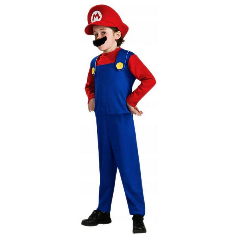 Kostým pre chlapca- Kostým maskovanie Mario P. S 140-160