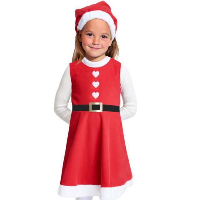 Kostým pre dievča - Mikołajka outfit Red Holiday Veľkosť m