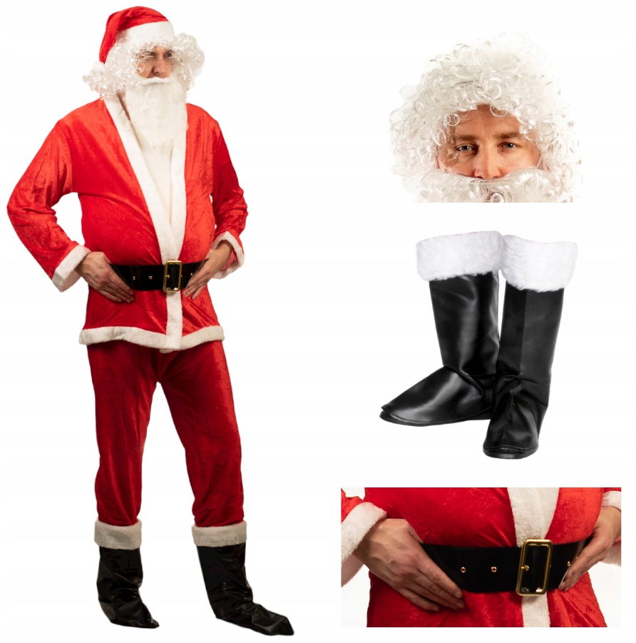 Kostým, maska - Santa Claus outfit Super Velor Star R L/XL 7 EL.