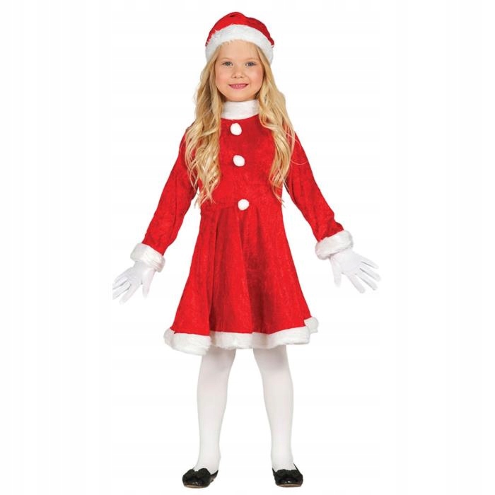 Kostým pre dievča - Kostým Santa vianočné vianočné Vianoce 7-9L