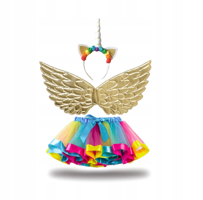 Kostým pre dievča - Pegasus outfit Unicorn sukňové krídlo