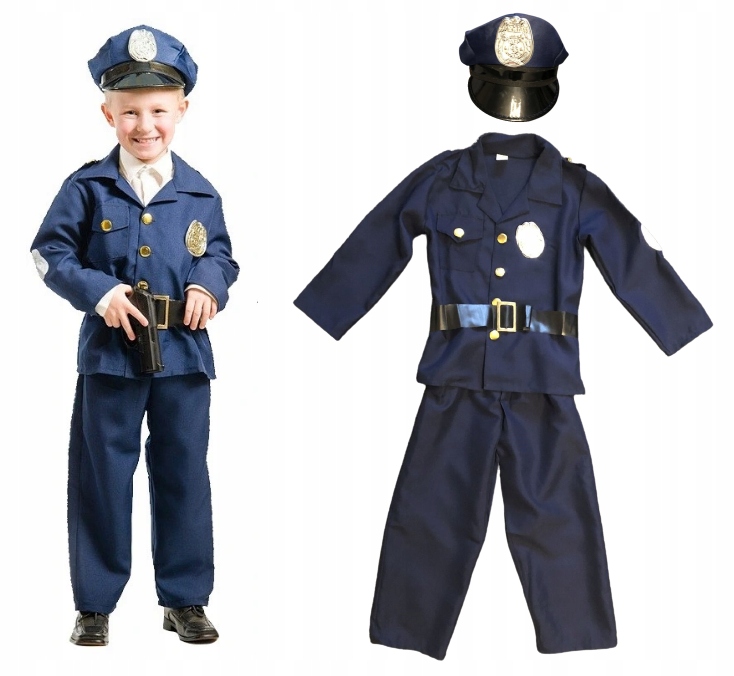 Kostým pre chlapca- Policajt policajt outfit 120-130 cm.