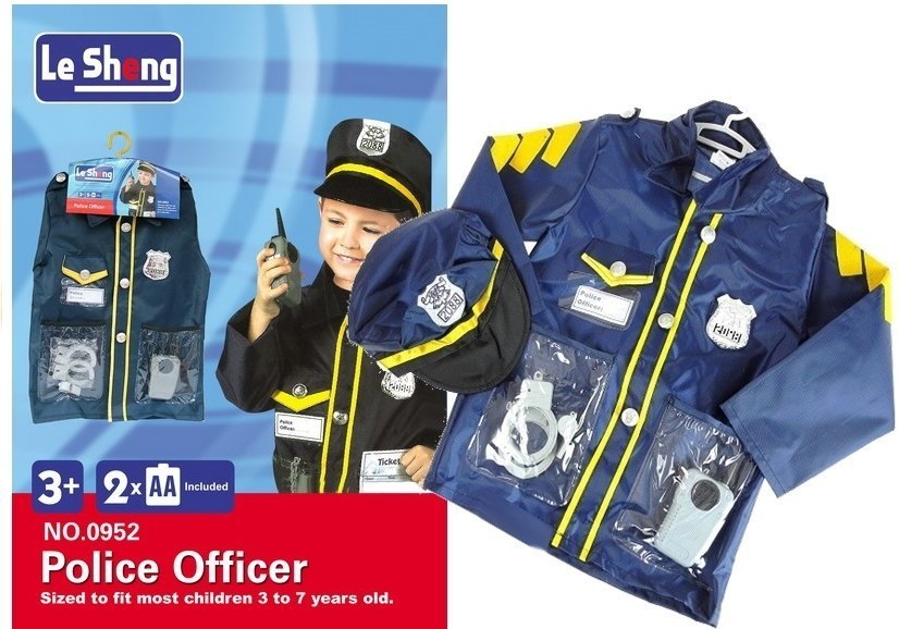 Kostým pre chlapca- Outfit policajného policajta pre deti+ príslušenstvo