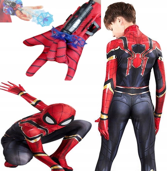 Kostým pre chlapca- Nový kostým Spiderman kostým čierny leopard