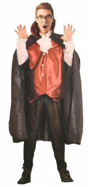 Kostým, maska - Upírsky upírsky outfit, gróf Dracula Dracula s/m