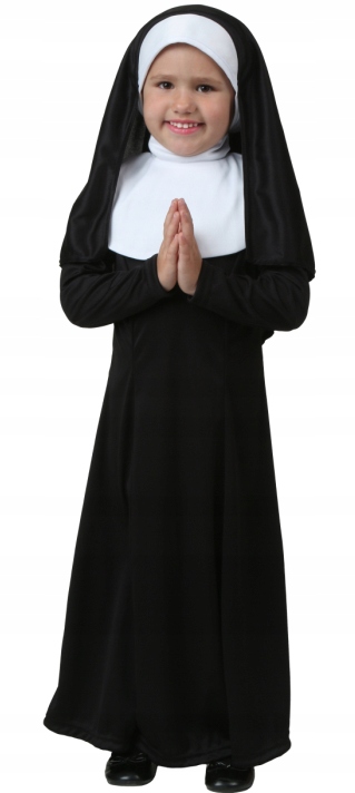 Kostým pre dievča - Detský outfit Habit Faustina 110/120 Nun