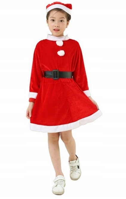 Kostým pre dievča - Santa Claus Costume Top Gift. Universal
