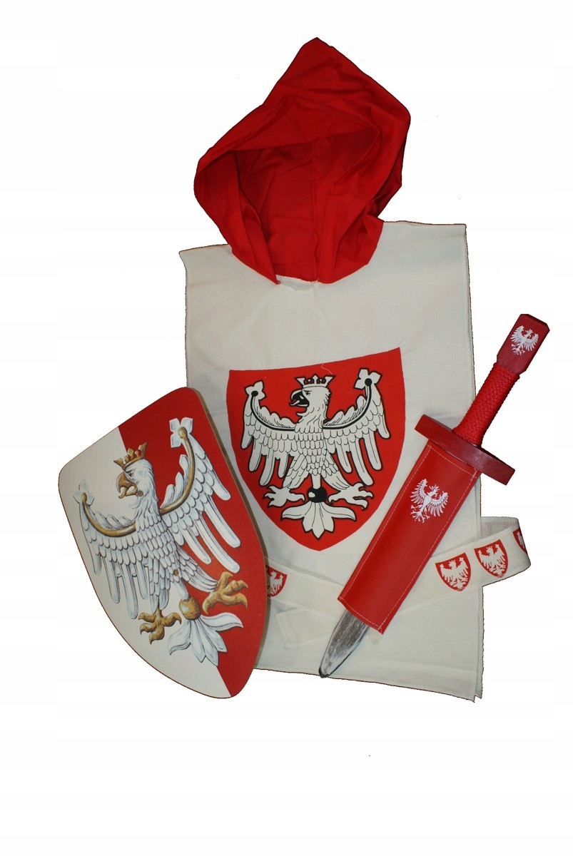 Kostým pre chlapca- Rytiersky kostým Eagle Hood Shield meč 50 vagína