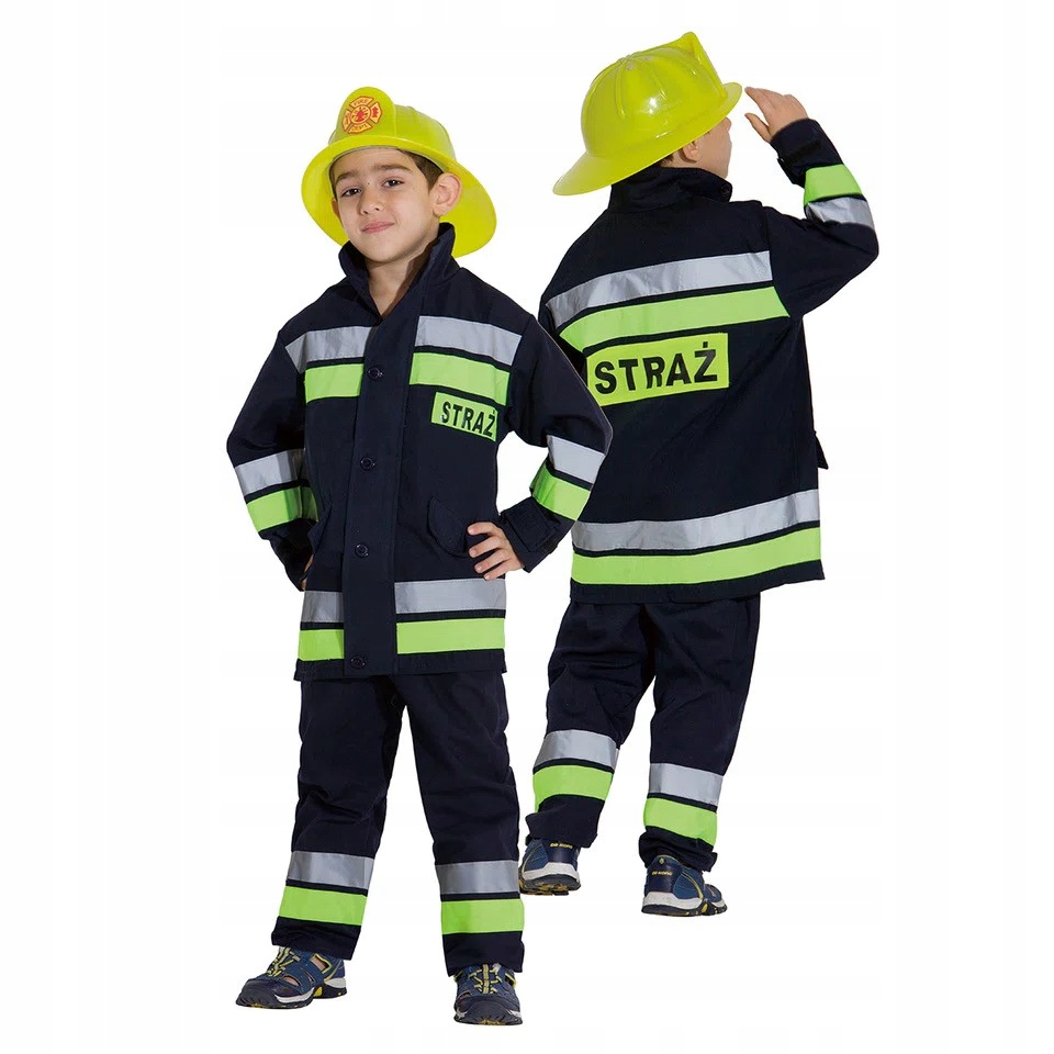 Kostým pre chlapca- Hasičský poľský hasičský brigáda Karneval kostým 128