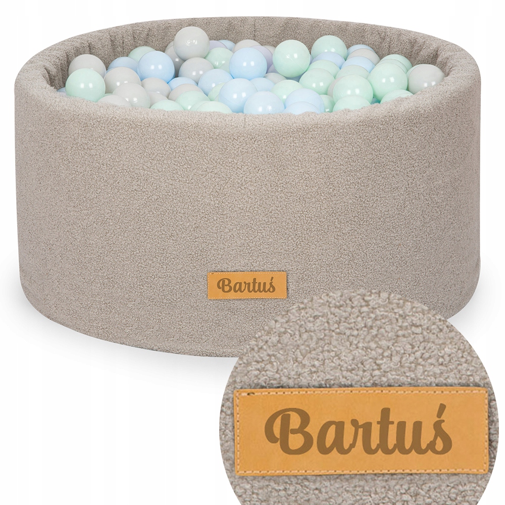 Suchý bazén s loptičkami, 200 loptičiek, MENO ZADARMO, 90x40 deti Baránok