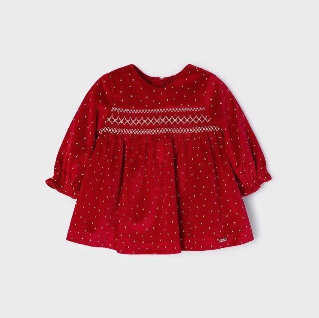 Dievčenské šaty - Primátorské šaty 2808 Velor Red Formal R80
