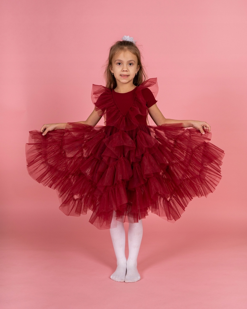 Dievčenské šaty - Dievčenské šaty, Rachel, Tulle, Frills
