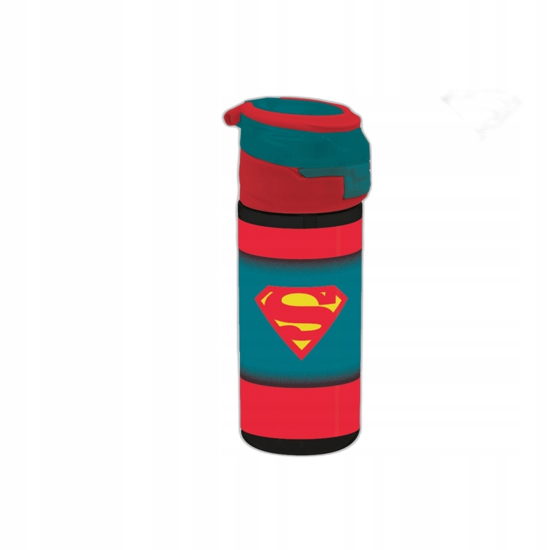 Detský desiatový box, fľaša - Superman Bidon so slamou a dávkovateľom