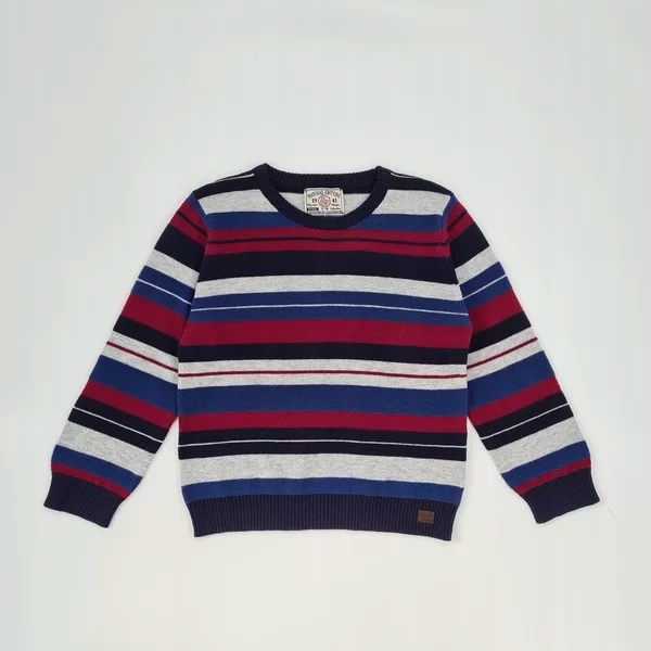 Detský sveter - Starostlivosť 104 NAVY BLUE, modrý, šedý sveter