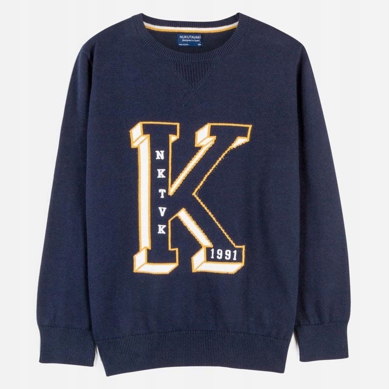 Detský sveter - Primátor 128 Navy modrý sveter
