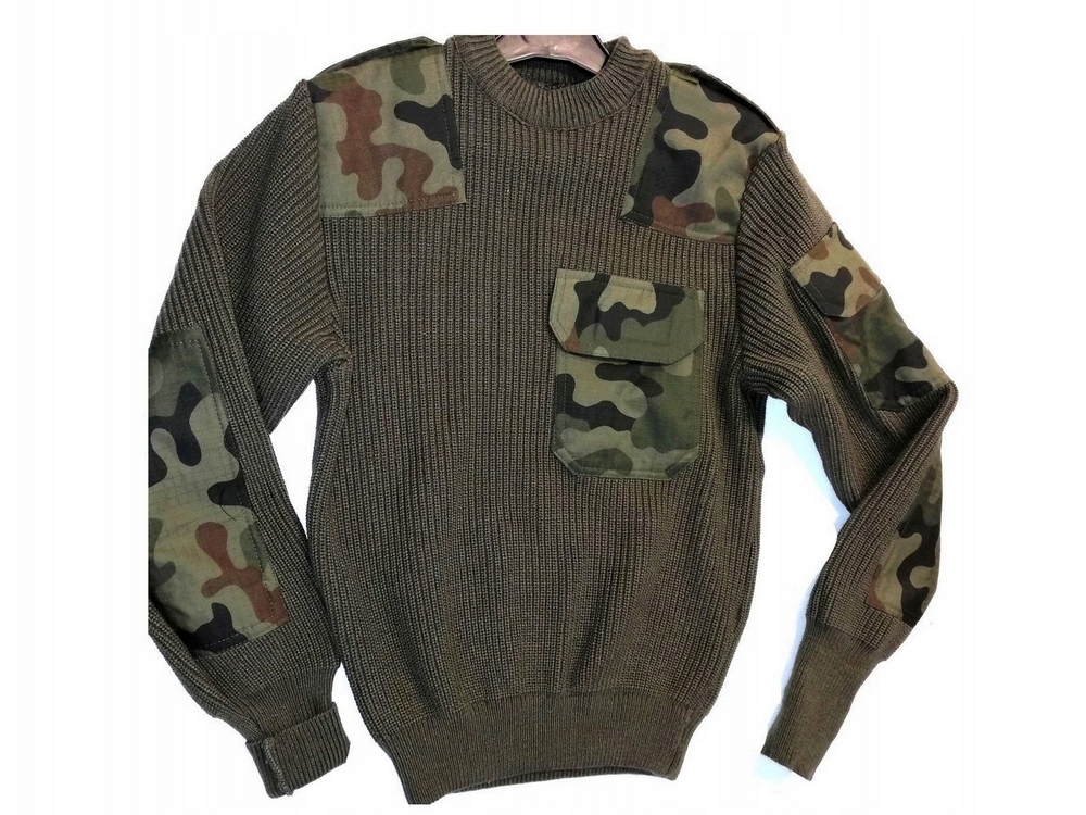Detský sveter - Bonex 158 khaki sveter, zelený