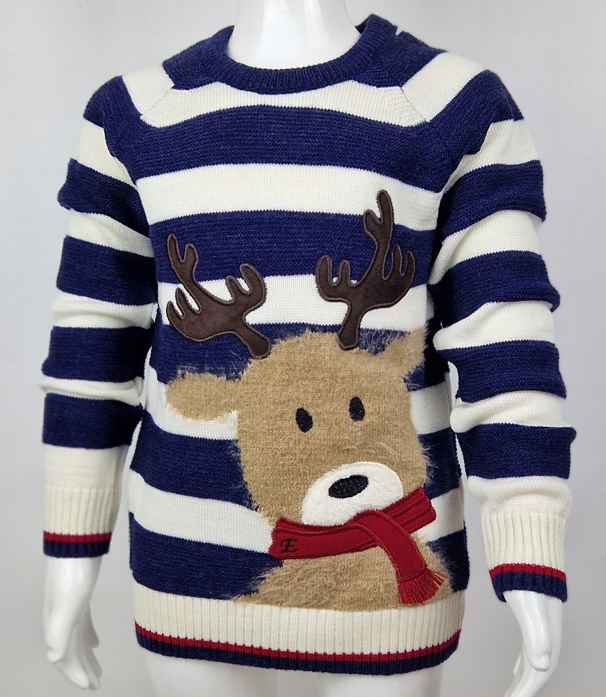 Detský sveter - Erceylan 98 ECRU, Navy Blue, viacsekový sveter