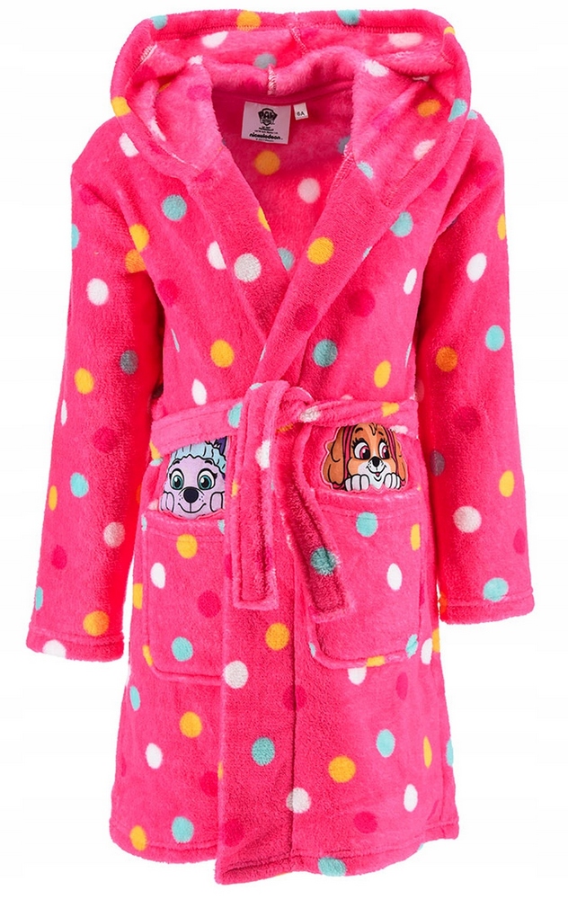 Pyžamo, župán - Paw Patrol Batchrobe Veľkosť 104 ružová, viacnásobná