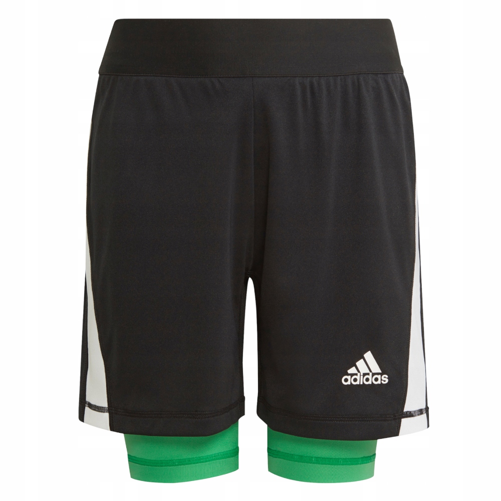 Detská košeľa - Kraťasy adidas 140 biely, čierny, zelený