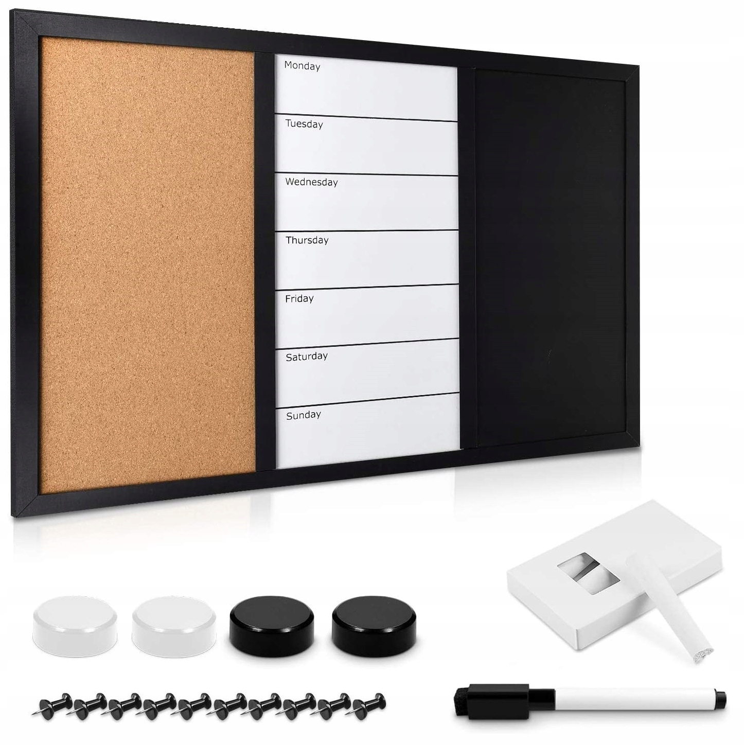 Tabuľa - 3in1 60x40 Magnetická kriedová doska