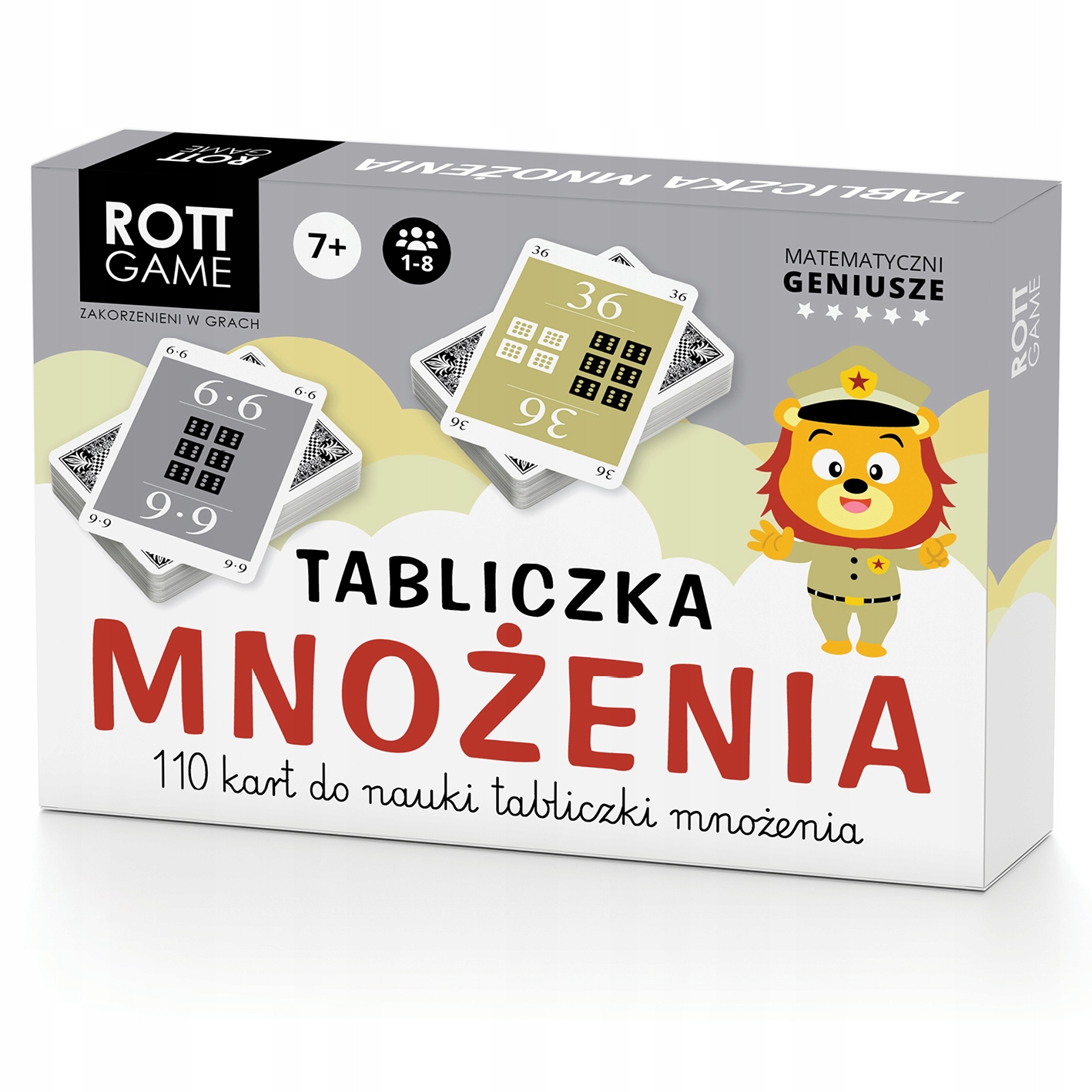 Multiplikačná doska - herné karty - 110 kariet -Rott