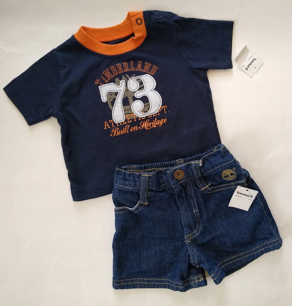 Detská košeľa - Tommy Hilfiger 62 Navy, Orange Shorts