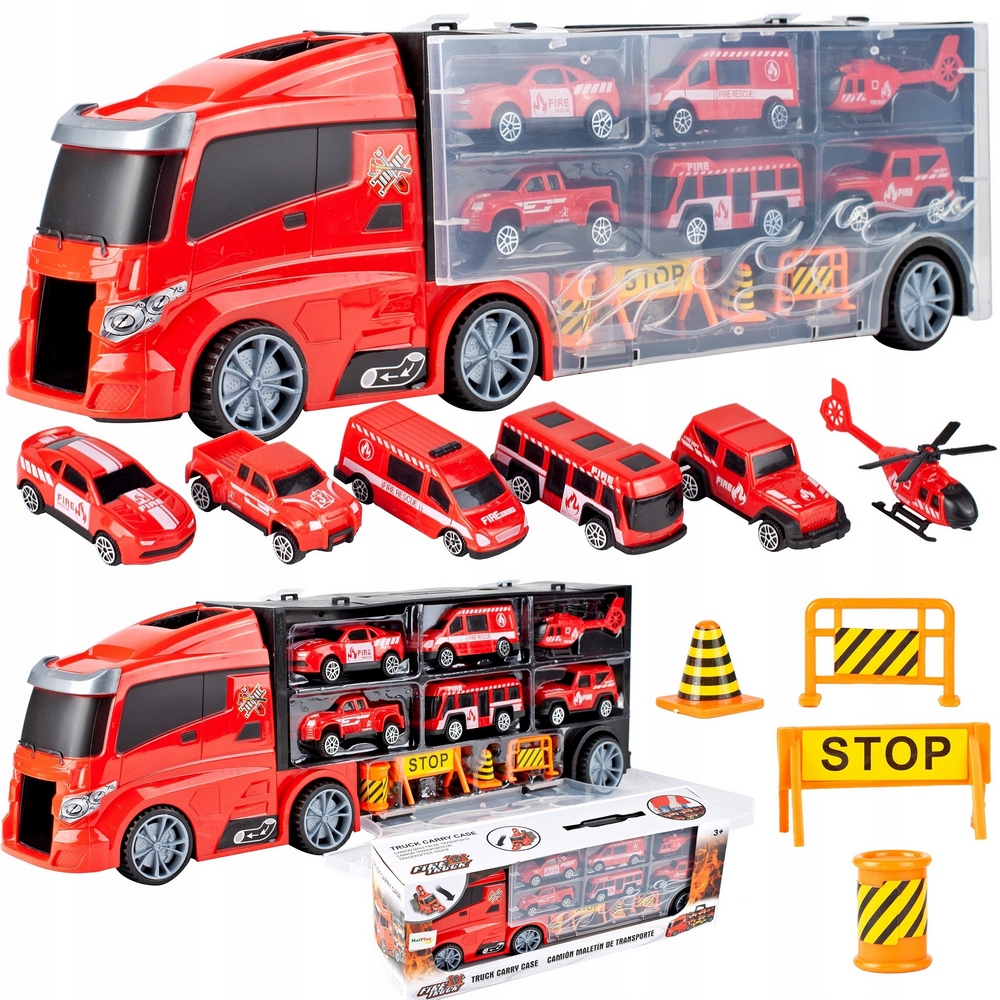 Nákladné auto - Tir Tow Truck 6 Cars Resoraki Sueckase Raimer You