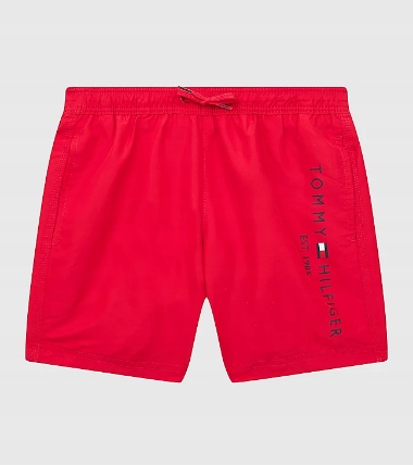 Detské plavky - Boxeri Tommy Hilfiger 152 červená