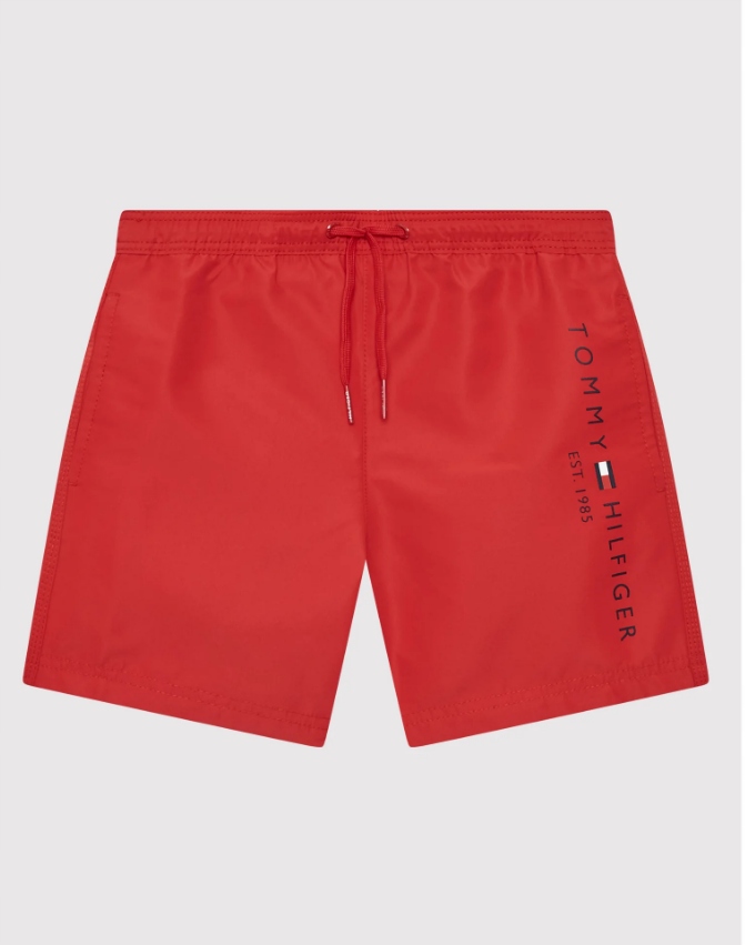 Detské plavky - Tommy Hilfiger Boxers 10 červená