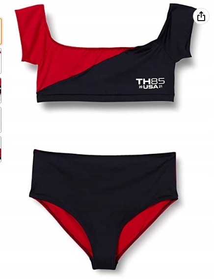 Detské plavky - Dva kusové oblečenie Tommy Hilfiger 164 Red, Navy Blue