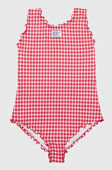 Detské plavky - Jeden -kus outfit Tommy Hilfiger 158 biely, červený