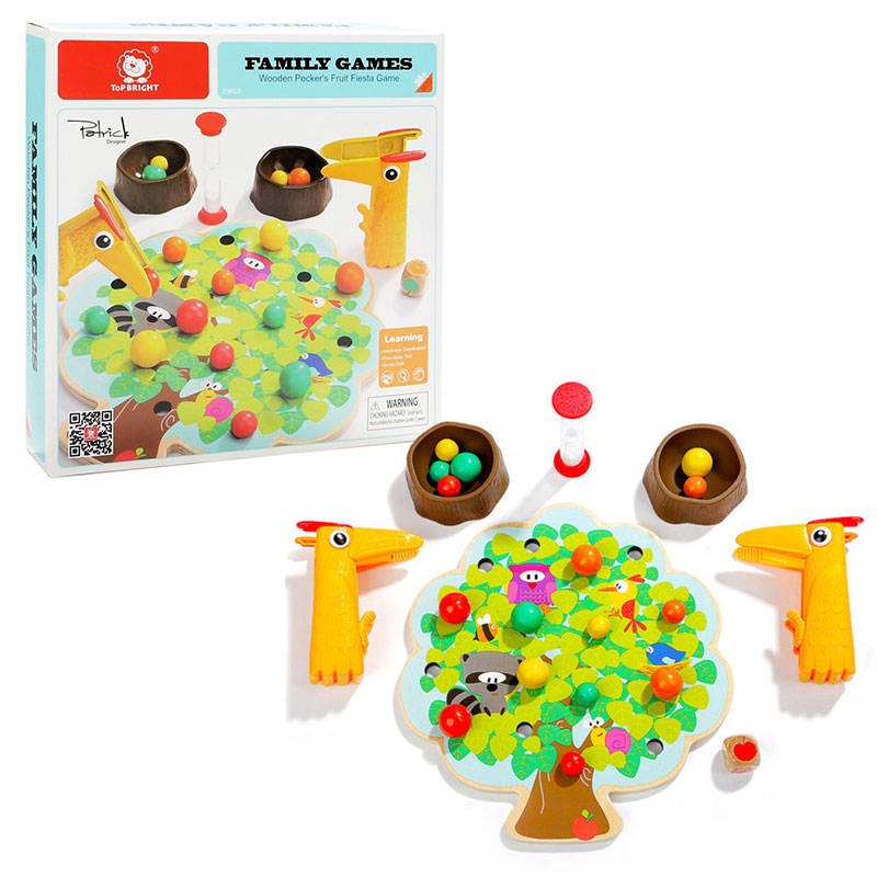 Hra na zručnosť - Top Bright Wooden Game Montessori Apple
