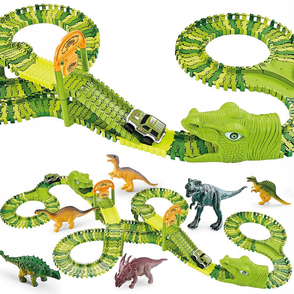 Autodráha - Závodné dráhy dinosauurs park dino xxl 320el