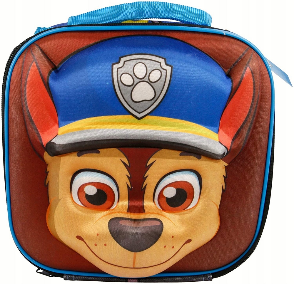 Detský desiatový box, fľaša - 3D Paw Patrol Chase Termal Bag