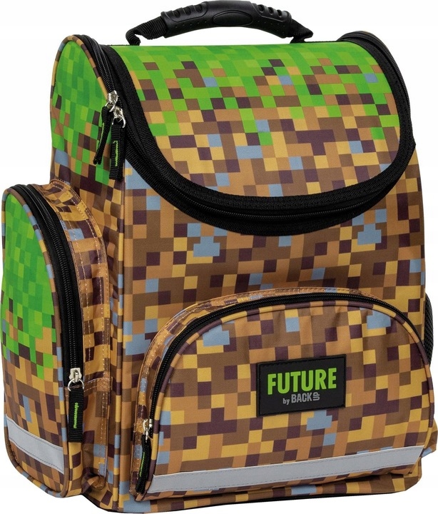 Aktovka - Ergonomická školská taška hra minecraft pixely