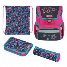 Aktovka - Herlitz Loop Plus Stars Schoolbag s vybavením