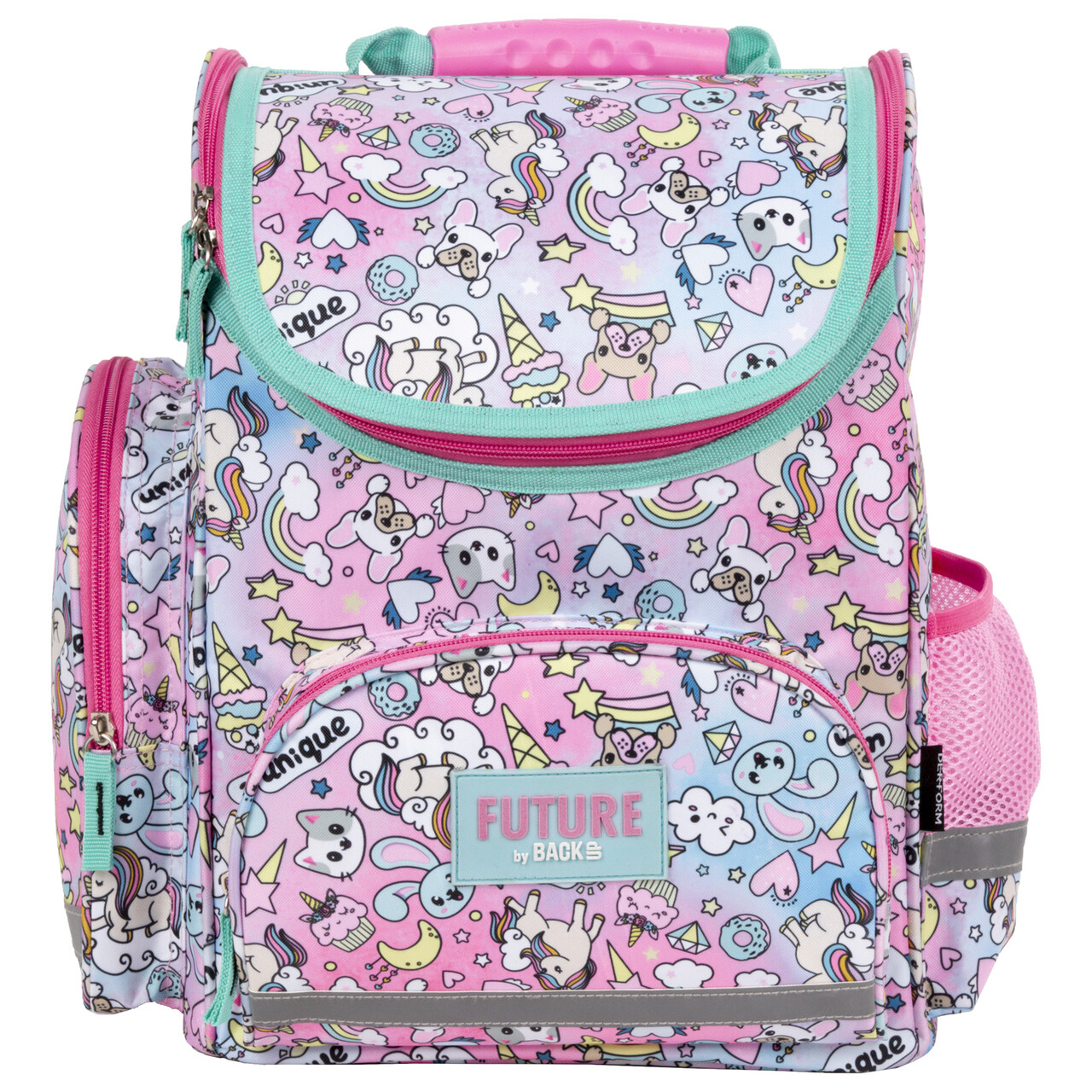 Aktovka - Single -Chamber School Bag - DF26 Derform Unicorn