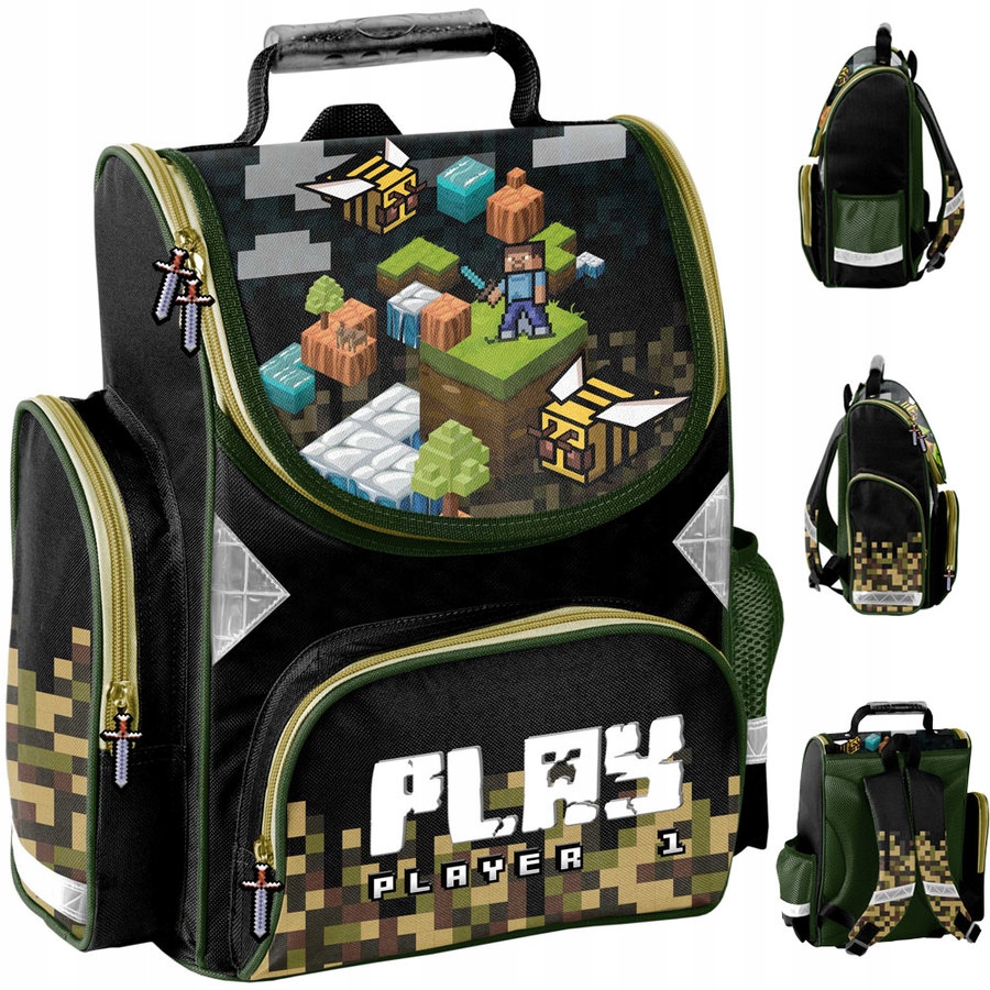 Aktovka - Jeden -Chamber School Bag -Hering Play Pp22gm -525
