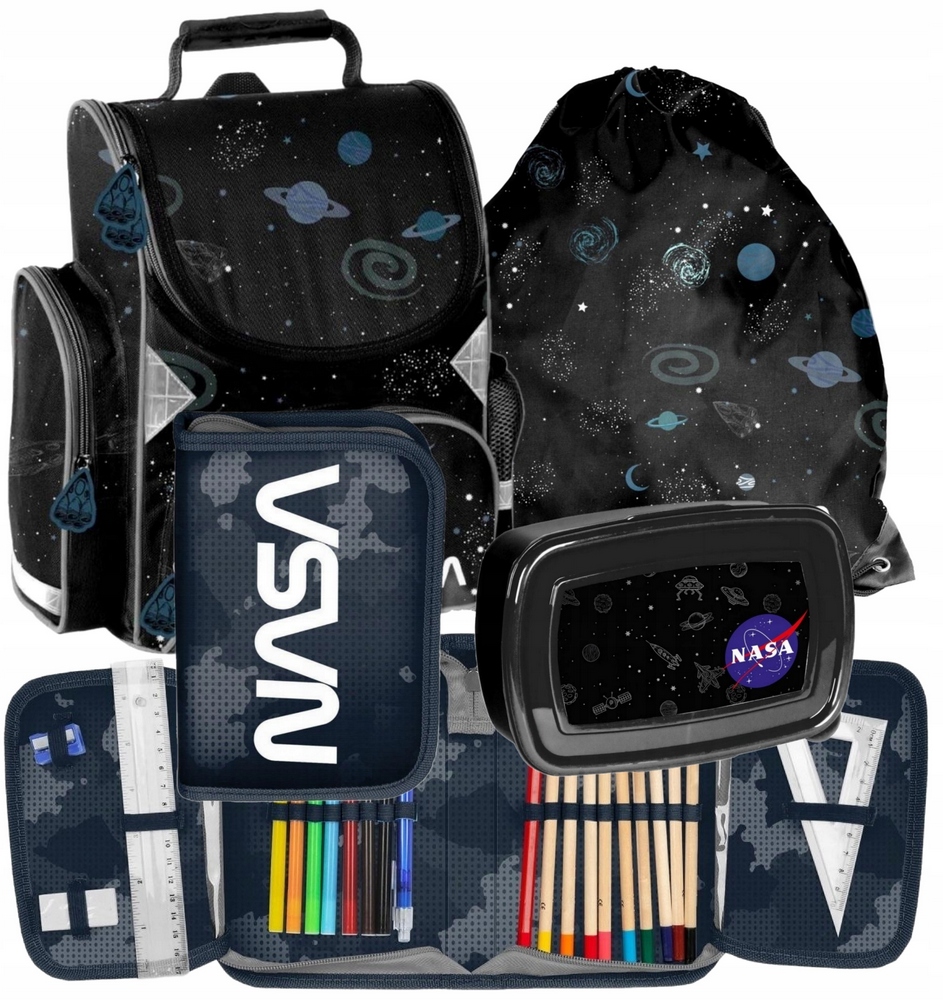Aktovka - Školská taška na batohové batoh NASA Bag Cencil Case s