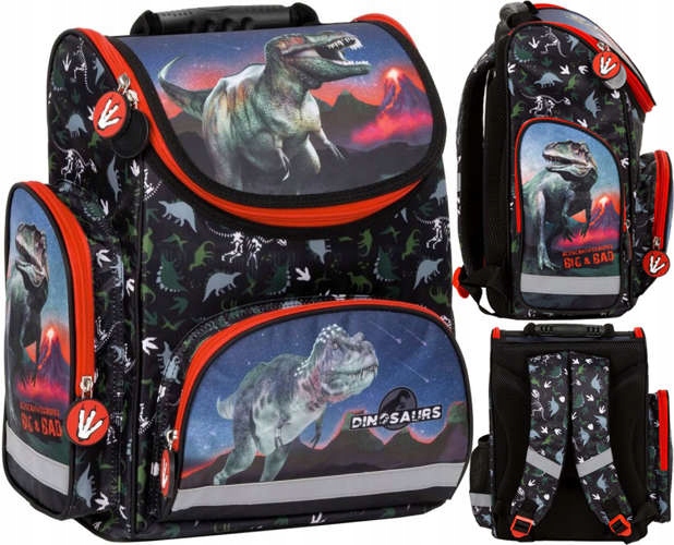 Aktovka - Školská taška T-rex tembdn17 derform dinosaury