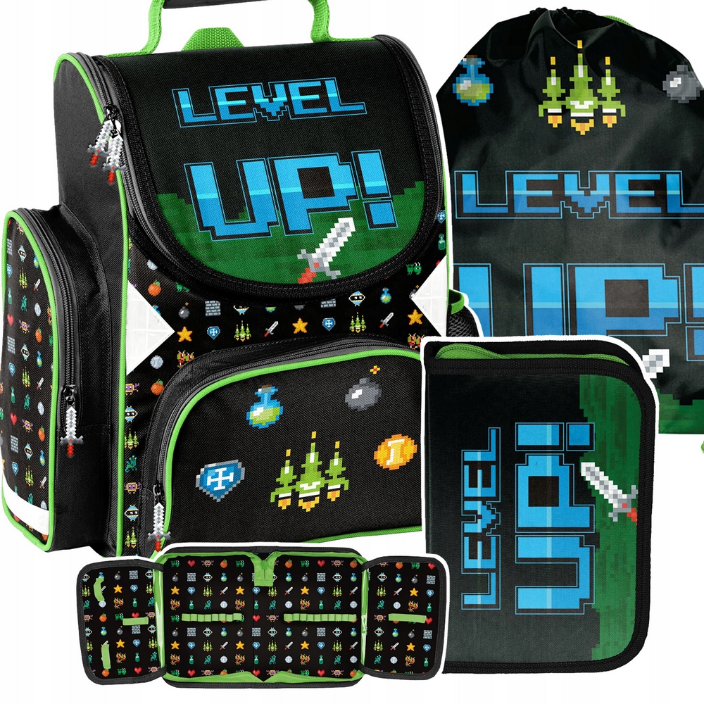 Školská školská taška 3in1 Boy Game Level AB