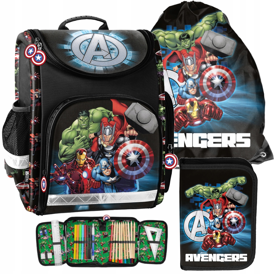 Aktovka - Školská taška Paso Avengers Batoh 3 El