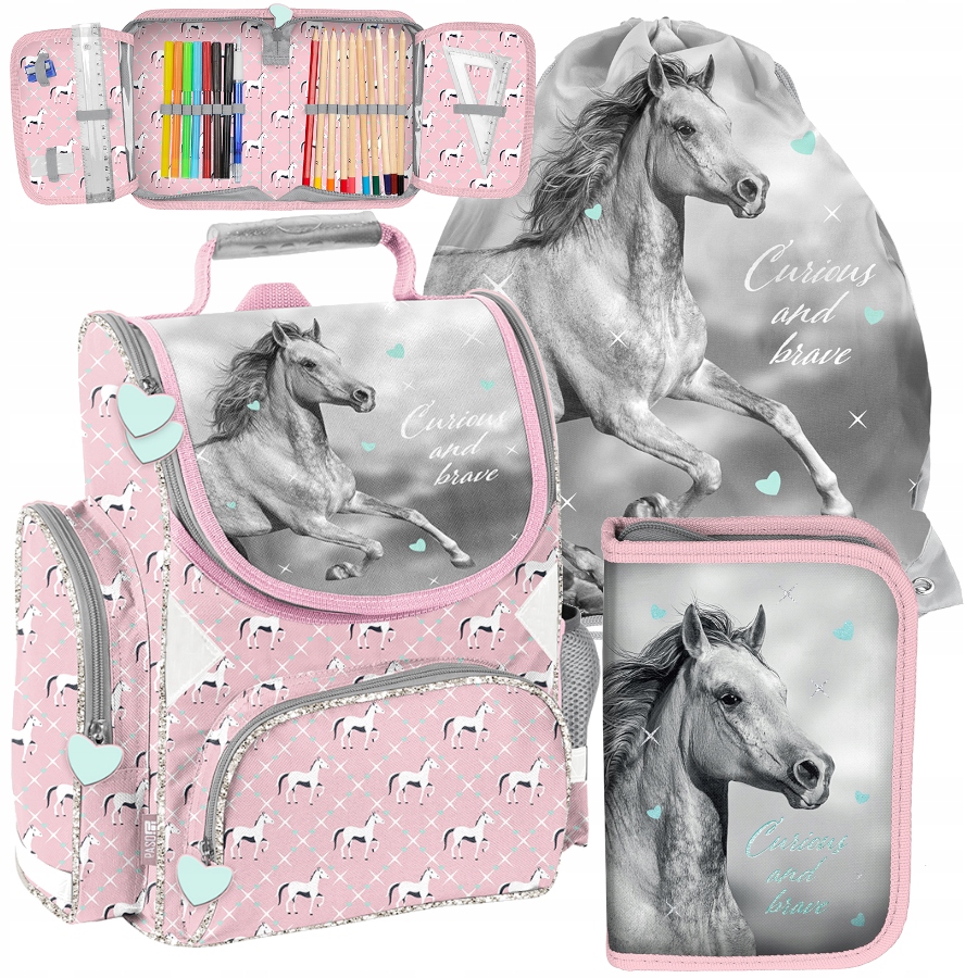 Aktovka - School Bag Paso Horse Batch- Set 3 El. !!