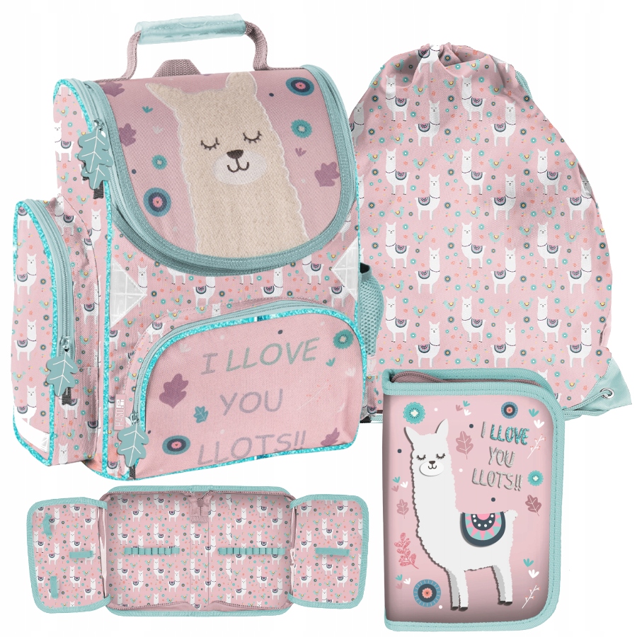 Aktovka - Paso Lama School School Bag- Set 3 prvky !!!