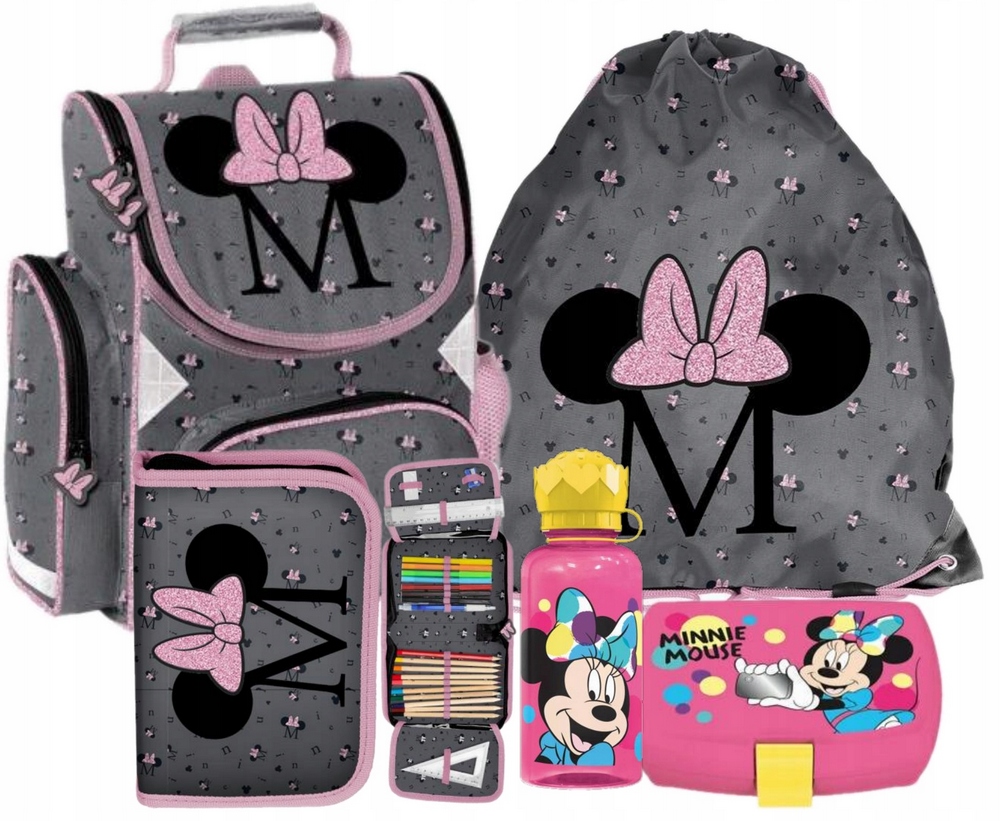 Aktovka - Školská taška na školskú tašku Paso Mouse Minnie Ponder