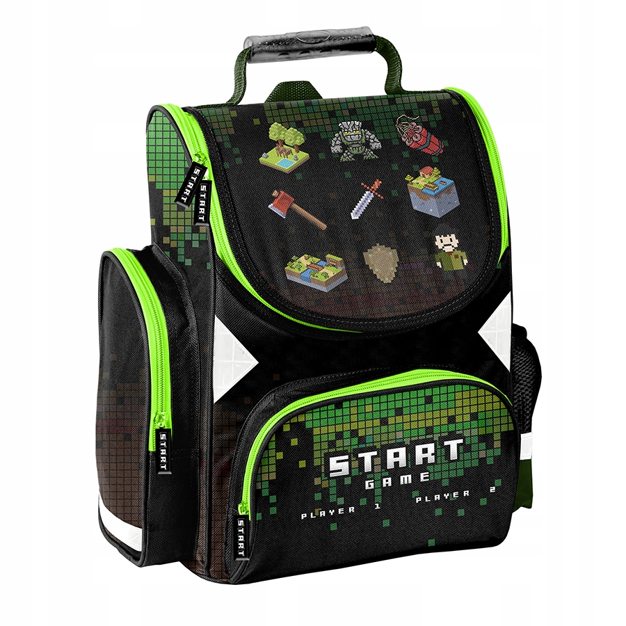 Aktovka - Paso School School Bag Pixel Minecraft Batoh